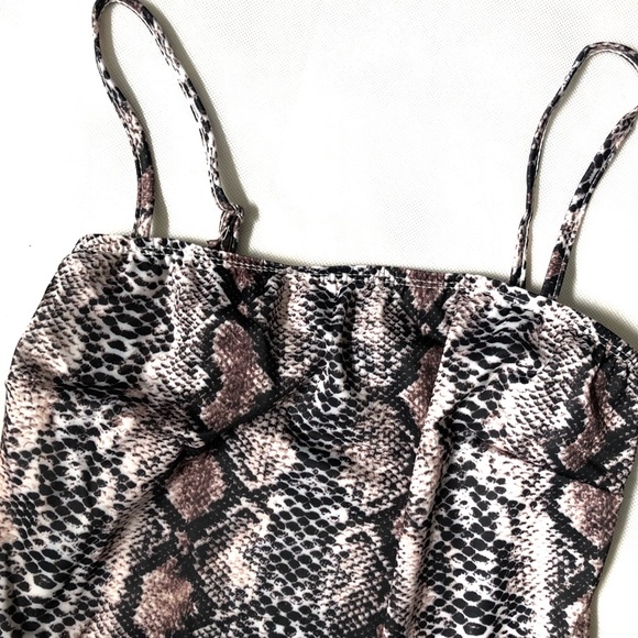 Snakeskin Print Bodysuit  • Large - Picture 5 of 7